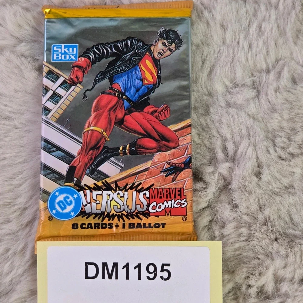 1995 SkyBox DC Versus Marvel Comics Trading Card Pack Sealed Superboy Cover